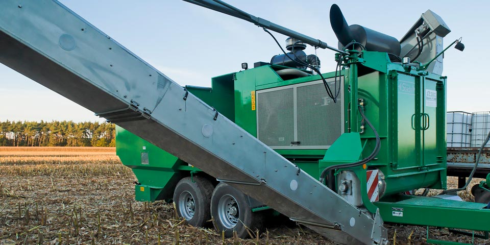 Stade-Mühle bei Verarbeiten von CCM-Feuchtkornmaisschrot